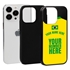 Personalized Brazil Soccer Jersey Case for iPhone 13 Pro (Black Case, Black Silicone)

