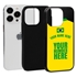 Personalized Brazil Soccer Jersey Case for iPhone 13 Pro - Hybrid - (Black Case, Black Silicone)
