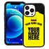 Personalized Colombia Soccer Jersey Case for iPhone 13 Pro - Hybrid - (Black Case, Black Silicone)
