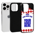Personalized Croatia Soccer Jersey Case for iPhone 13 Pro - Hybrid - (Black Case, Black Silicone)
