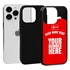 Personalized Denmark Soccer Jersey Case for iPhone 13 Pro - Hybrid - (Black Case, Black Silicone)
