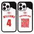 Personalized England Soccer Jersey Case for iPhone 13 Pro (Black Case, Black Silicone)
