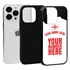 Personalized England Soccer Jersey Case for iPhone 13 Pro (Black Case, Black Silicone)
