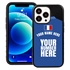 Personalized France Soccer Jersey Case for iPhone 13 Pro (Black Case, Black Silicone)
