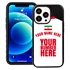 Personalized Iran Soccer Jersey Case for iPhone 13 Pro - Hybrid - (Black Case, Black Silicone)
