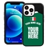 Personalized Mexico Soccer Jersey Case for iPhone 13 Pro - Hybrid - (Black Case, Black Silicone)
