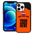 Personalized Netherlands Soccer Jersey Case for iPhone 13 Pro (Black Case, Black Silicone)
