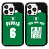 Personalized Nigeria Soccer Jersey Case for iPhone 13 Pro (Black Case, Black Silicone)
