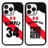 Personalized Peru Soccer Jersey Case for iPhone 13 Pro (Black Case, Black Silicone)
