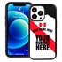 Personalized Peru Soccer Jersey Case for iPhone 13 Pro - Hybrid - (Black Case, Black Silicone)
