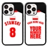 Personalized Poland Soccer Jersey Case for iPhone 13 Pro - Hybrid - (Black Case, Black Silicone)
