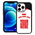 Personalized Poland Soccer Jersey Case for iPhone 13 Pro - Hybrid - (Black Case, Black Silicone)
