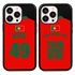 Personalized Portugal Soccer Jersey Case for iPhone 13 Pro (Black Case, Black Silicone)
