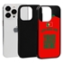 Personalized Portugal Soccer Jersey Case for iPhone 13 Pro (Black Case, Black Silicone)
