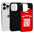 Personalized Russia Soccer Jersey Case for iPhone 13 Pro (Black Case, Black Silicone)
