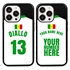 Personalized Senegal Soccer Jersey Case for iPhone 13 Pro (Black Case, Black Silicone)
