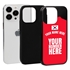 Personalized South Korea Soccer Jersey Case for iPhone 13 Pro - Hybrid - (Black Case, Black Silicone)
