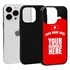 Personalized Switzerland Soccer Jersey Case for iPhone 13 Pro - Hybrid - (Black Case, Black Silicone)
