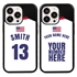 Personalized USA Soccer Jersey Case for iPhone 13 Pro - Hybrid - (Black Case, Black Silicone)
