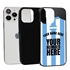 Personalized Argentina Soccer Jersey Case for iPhone 13 Pro Max (Black Case, Black Silicone)
