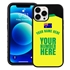 Personalized Australia Soccer Jersey Case for iPhone 13 Pro Max - Hybrid - (Black Case, Black Silicone)
