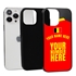 Personalized Belgium Soccer Jersey Case for iPhone 13 Pro Max - Hybrid - (Black Case, Black Silicone)
