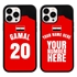 Personalized Egypt Soccer Jersey Case for iPhone 13 Pro Max - Hybrid - (Black Case, Black Silicone)
