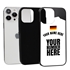 Personalized Germany Soccer Jersey Case for iPhone 13 Pro Max (Black Case, Black Silicone)
