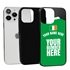 Personalized Ireland Soccer Jersey Case for iPhone 13 Pro Max - Hybrid - (Black Case, Black Silicone)

