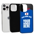 Personalized Japan Soccer Jersey Case for iPhone 13 Pro Max (Black Case, Black Silicone)

