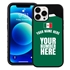 Personalized Mexico Soccer Jersey Case for iPhone 13 Pro Max - Hybrid - (Black Case, Black Silicone)
