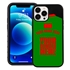 Personalized Morocco Soccer Jersey Case for iPhone 13 Pro Max - Hybrid - (Black Case, Black Silicone)
