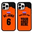 Personalized Netherlands Soccer Jersey Case for iPhone 13 Pro Max (Black Case, Black Silicone)
