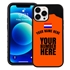 Personalized Netherlands Soccer Jersey Case for iPhone 13 Pro Max (Black Case, Black Silicone)
