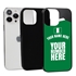 Personalized Nigeria Soccer Jersey Case for iPhone 13 Pro Max - Hybrid - (Black Case, Black Silicone)
