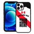 Personalized Peru Soccer Jersey Case for iPhone 13 Pro Max - Hybrid - (Black Case, Black Silicone)
