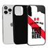 Personalized Peru Soccer Jersey Case for iPhone 13 Pro Max - Hybrid - (Black Case, Black Silicone)
