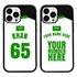 Personalized Saudi Arabia Soccer Jersey Case for iPhone 13 Pro Max (Black Case, Black Silicone)
