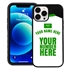 Personalized Saudi Arabia Soccer Jersey Case for iPhone 13 Pro Max - Hybrid - (Black Case, Black Silicone)
