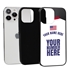 Personalized USA Soccer Jersey Case for iPhone 13 Pro Max (Black Case, Black Silicone)
