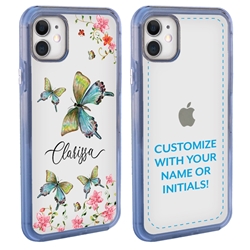 
Personalized Insects Case for iPhone 11 – Clear – Butterfly Wonderland