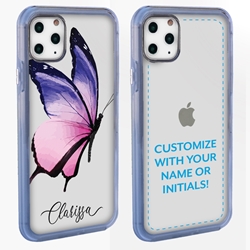 
Personalized Insects Case for iPhone 11 Pro Max – Clear – Big Pink Butterfly