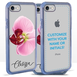 
Personalized Floral Case for iPhone 7 / 8 / SE – Clear – Big Beautiful Orchid