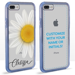 
Personalized Floral Case for iPhone 7 Plus / 8 Plus – Clear – Big Beautiful Daisy
