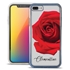 Personalized Floral Case for iPhone 7 Plus / 8 Plus – Clear – Big Beautiful Rose
