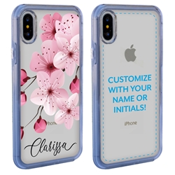 
Personalized Floral Case for iPhone X / XS – Clear – Big Beautiful Cherry Blossom