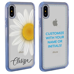 
Personalized Floral Case for iPhone X / XS – Clear – Big Beautiful Daisy