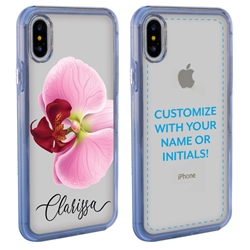 
Personalized Floral Case for iPhone X / XS – Clear – Big Beautiful Orchid