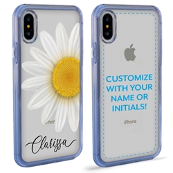 
Personalized Floral Case for iPhone Xs Max – Clear – Big Beautiful Daisy