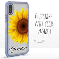 
Personalized Floral Case for iPhone Xs Max – Clear – Big Beautiful Sunflower